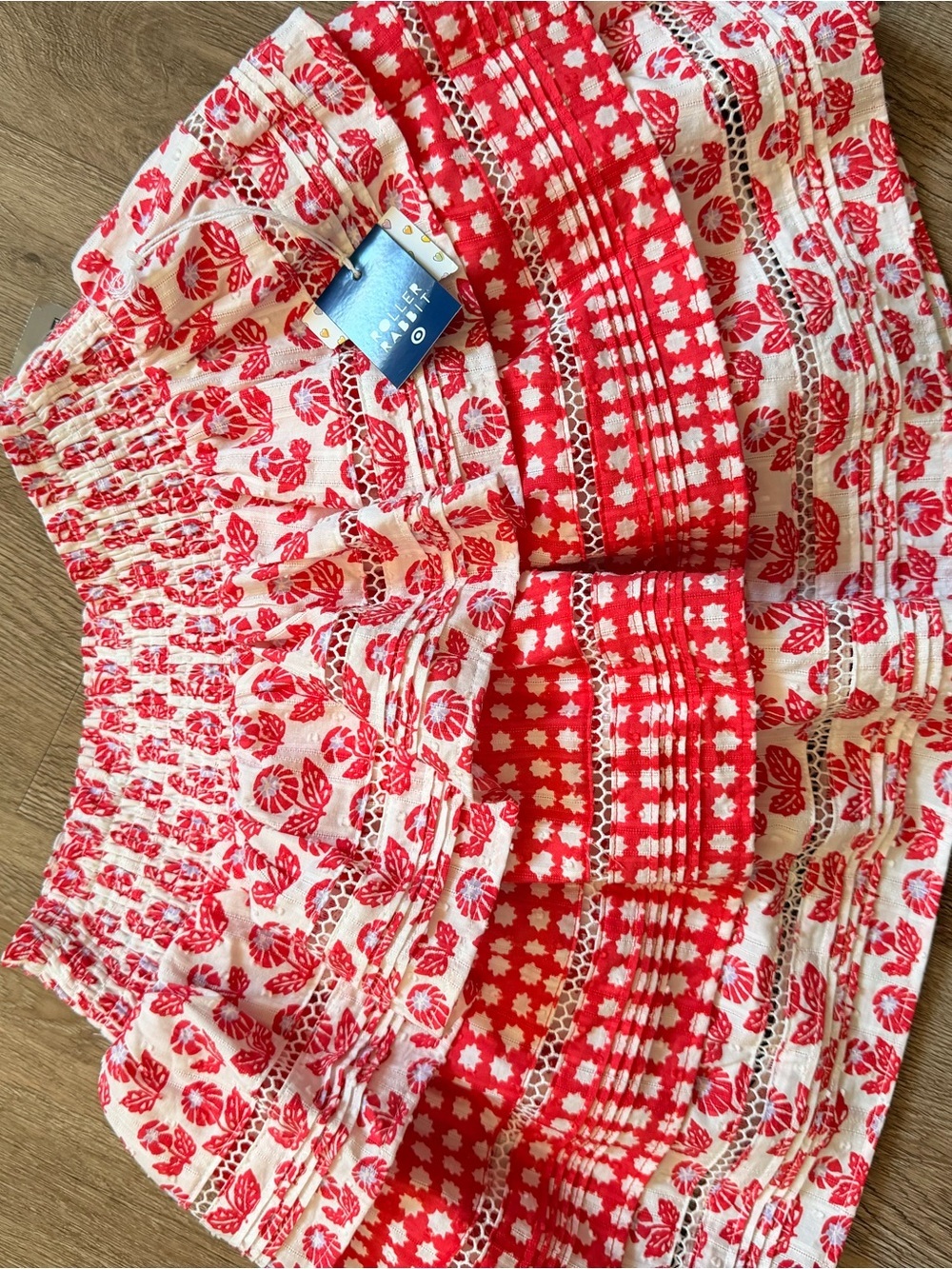 Roller Rabbit x Target red and white skirt 0324 - Picture 4 of 5